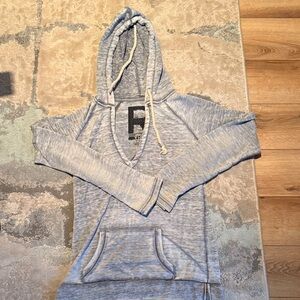 Roxy Light Gray Hooded Pullover